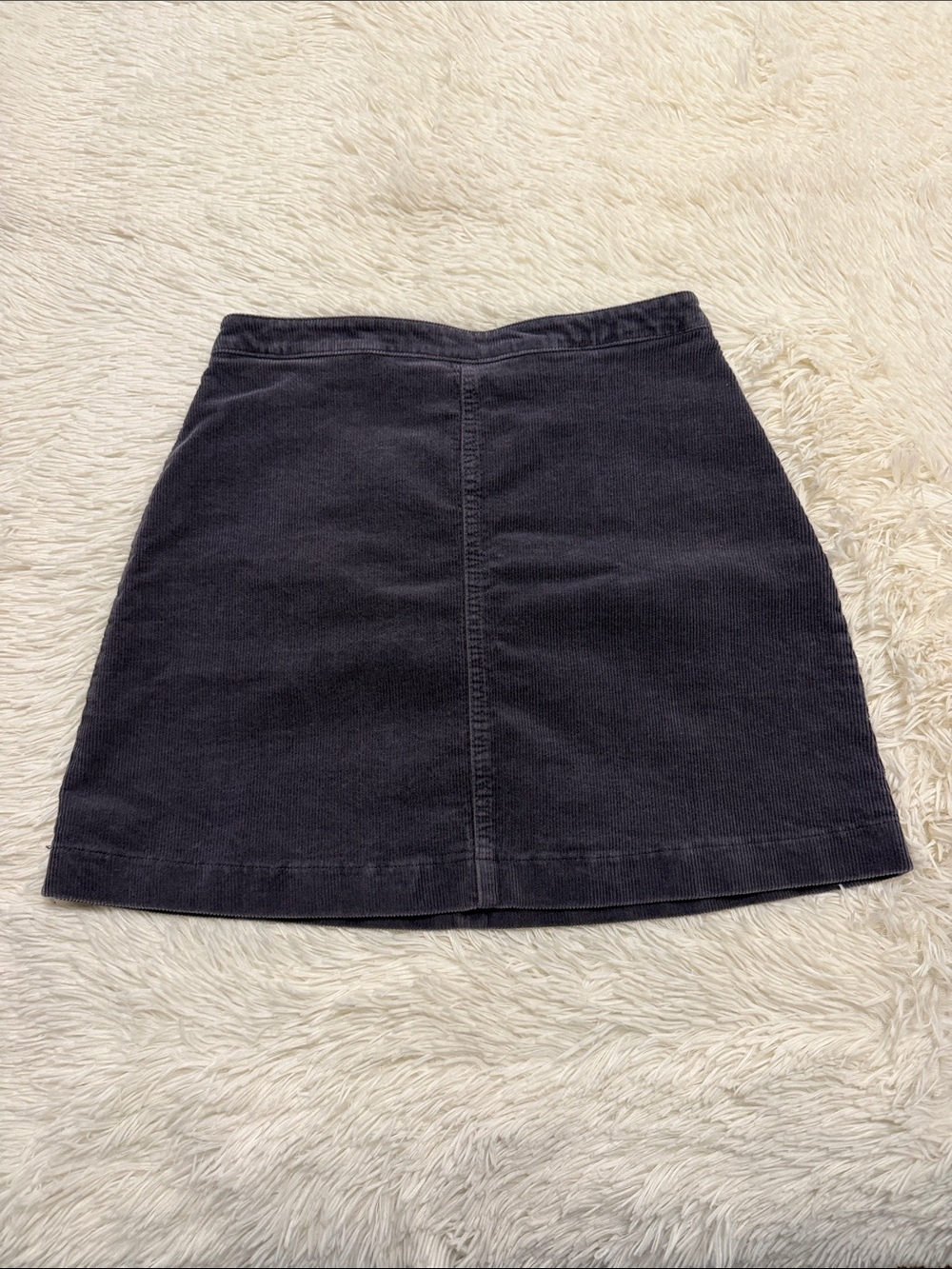 Forever 21 Black Corduroy A-Line Mini Skirt